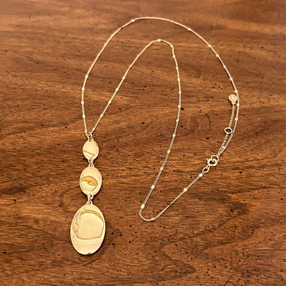 Loft | Triple Drop Pendant Necklace | 40” Adjustable